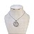 Colar Folheado Ouro 18k e Prata 925 Nossa Senhora Cravejada - Imagem 2