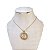 Colar Folheado Ouro 18k e Prata 925 Nossa Senhora Cravejada - Imagem 1
