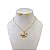 Conjunto Folheado Ouro 18k e Prata 925 Cavalo - Imagem 1