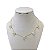 Choker Folheada Ouro 18k Pontos de Luz Quadrado - Imagem 1