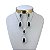 Conjunto Folheado Ouro 18k e Prata 925 Gota Comprida Cravejada - Imagem 5