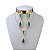 Conjunto Folheado Ouro 18k e Prata 925 Gota Comprida Cravejada - Imagem 3