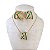 Conjunto Folheado Ouro 18k e Prata 925 X Cravejada - Imagem 5