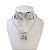 Conjunto Folheado Ouro 18k e Prata 925 X Cravejada - Imagem 2
