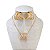 Conjunto Folheado Ouro 18k e Prata 925 X Cravejada - Imagem 1