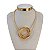 2 em 1 Colar ou Pulseira Folheado Ouro 18k e Prata 925 Espiral Mola - Imagem 1