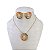Conjunto Folheado Ouro 18k e Prata 925 Mandala Cravejada - Imagem 2