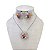 Conjunto Folheado Ouro 18k e Prata 925 Flor Cravejada - Imagem 4