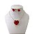 Conjunto Folheado Ouro 18k e Prata 925 Coração Cristal - Imagem 4