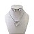 Conjunto Folheado Ouro 18k e Prata 925 Coração Cristal - Imagem 2