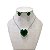 Conjunto Folheado Ouro 18k e Prata 925 Coração Cristal - Imagem 10