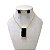 Conjunto Folheado Ouro 18k e Prata 925 Quadrado Cristal - Imagem 4