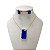 Conjunto Folheado Ouro 18k e Prata 925 Quadrado Cristal - Imagem 7