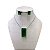 Conjunto Folheado Ouro 18k e Prata 925 Quadrado Cristal - Imagem 10