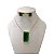 Conjunto Folheado Ouro 18k e Prata 925 Quadrado Cristal - Imagem 8