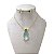Conjunto Folheado Ouro 18k e Prata 925 Gota Comprida Cristal - Imagem 8