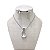 Conjunto Folheado Ouro 18k e Prata 925 Gota Comprida Cristal - Imagem 2