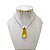 Conjunto Folheado Ouro 18k e Prata 925 Gota Comprida Cristal - Imagem 10