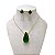Conjunto Folheado Ouro 18k e Prata 925 Gota Comprida Cristal - Imagem 6