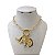 Colar Folheado Ouro 18k Correntaria Elos Pingentes Country - Imagem 1