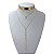 Colar Duplo Folheado Ouro 18k Gravatinha Ponto de Luz - Imagem 1