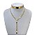 Colar Folheado Ouro 18k Gravatinha Discos - Imagem 1