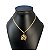 Corrente Masculina Folheado Ouro 18k Ferradura Cavalo - Imagem 1