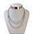 Colar Folheado Ouro 18k e Prata 925 Riviera Três Voltas - Imagem 1