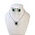 Conjunto Folheado Ouro 18k e Prata 925 Quadrado Cristal Cravejado - Imagem 5