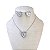 Conjunto Folheado Ouro 18k e Prata 925 Coração Cravejado Madrepérola - Imagem 2