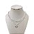 Choker Dupla Folheada Ouro 18k e Prata 925 Elos Corações - Imagem 1