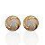 Brinco Folheado Ouro 18k e Prata 925 Mandala Cravejada - Imagem 1