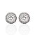 Brinco Folheado Ouro 18k e Prata 925 Mandala Cravejada - Imagem 2