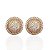 Brinco Folheado Ouro 18k e Prata 925 Mandala Cravejada - Imagem 1