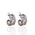 Brinco Folheado Ouro 18k e Prata 925 Argola X Cravejado - Imagem 2