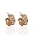 Brinco Folheado Ouro 18k e Prata 925 Argola X Cravejado - Imagem 1