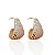 Brinco Folheado Ouro 18k e Prata 925 Gota Cravejada - Imagem 1