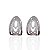 Brinco Folheado Ouro 18k e Prata 925 Gota Tiras Cravejada - Imagem 2