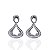 Brinco Folheado Ouro 18k e Prata 925 Gota Cravejada - Imagem 2