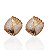 Brinco Folheado Ouro 18k e Prata 925 Triangulo Cravejado - Imagem 1