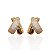 Brinco Folheado Ouro 18k e Prata 925 X Cravejado - Imagem 1