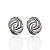 Brinco Folheado Ouro 18k e Prata 925 Redondo Trançado Cravejado - Imagem 2