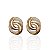 Brinco Folheado Ouro 18k e Prata 925 Redondo Trançado Cravejado - Imagem 1