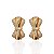 Brinco Folheado Ouro 18k e Prata 925 Laço Cravejado - Imagem 1