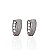 Brinco Folheado Ouro 18k e Prata 925 Quadrado Comprido Cravejado - Imagem 2