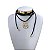 Choker Couro Bijuteria Dourado Country Mandala Amazonas - Imagem 1