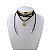 Choker Couro Bijuteria Dourado Country Ferradura Bota - Imagem 1