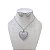 Conjunto Folheado Ouro 18K e Prata 925 Coração Cravejado - Imagem 2