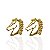 Brinco Folheado Ouro 18k Cavalo - Imagem 1