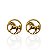 Brinco Folheado Ouro 18k Mandala Cavalo - Imagem 1